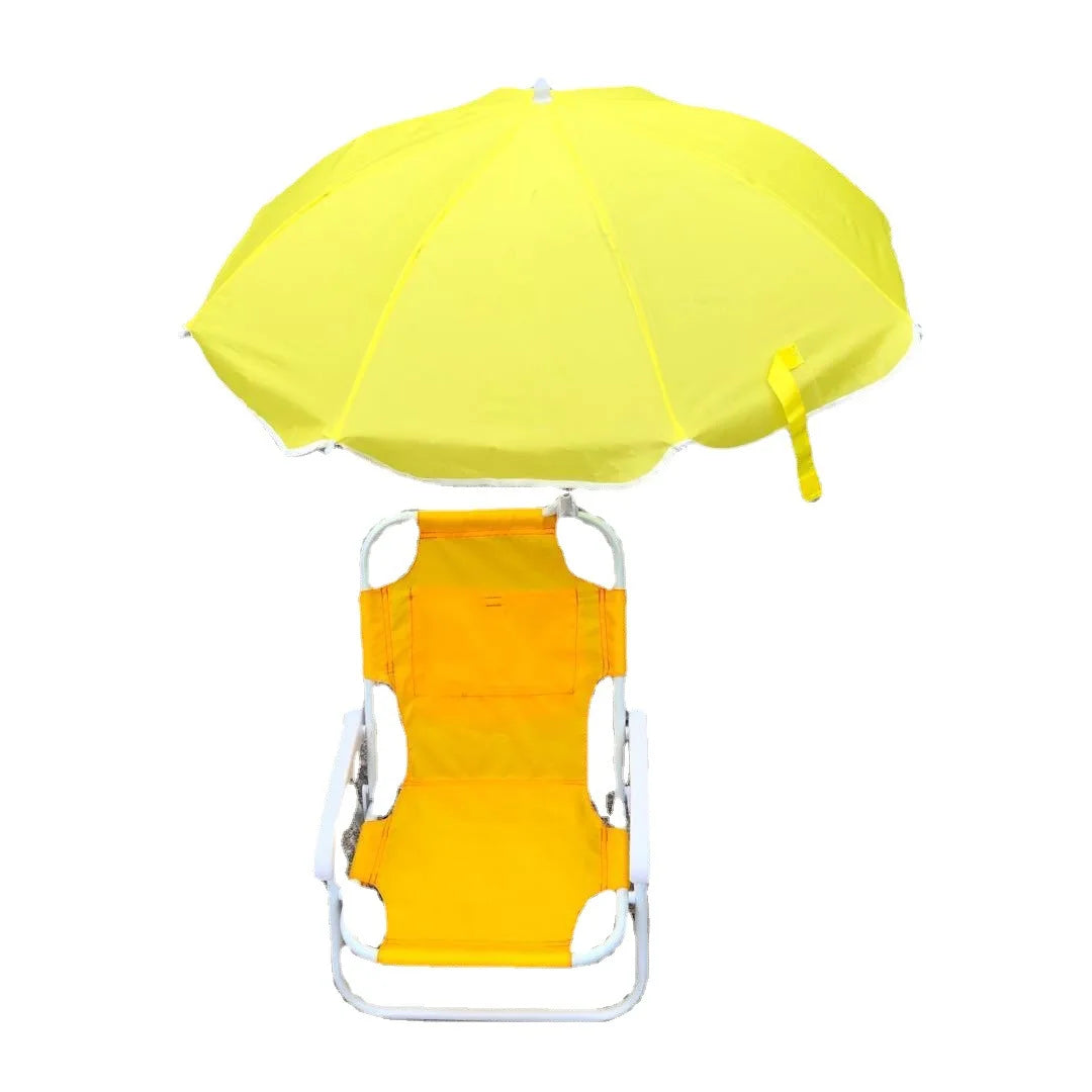Outdoor Folding Beach Chair for Children Portable Recliner with Umbrellas Chair Beach Sun Lounger Child tumbonas Beach Recliner