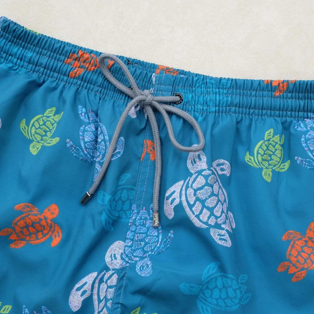 Wholesale Swimming Trunks for Men Cartoon Brand Turtle Beach Shorts Quick Dry Swimsuits Man Bermuda Masculina Men Clothing