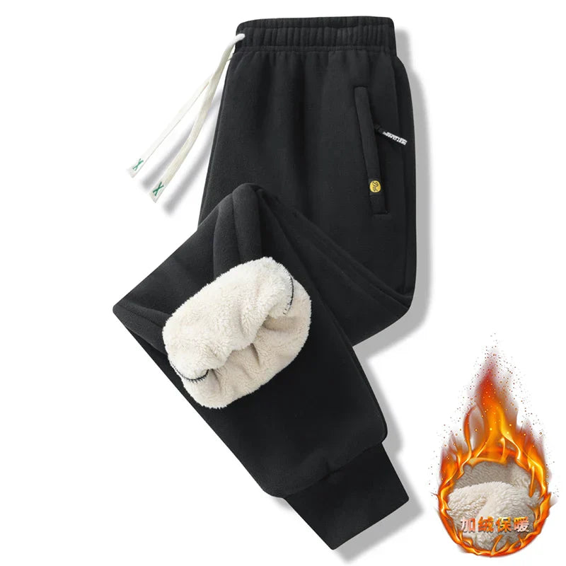 Shake Down Men's Autumn and Winter New Patchwork Elastic Waist Fashion Drawstring Zipper Pocket Solid Color Sports Casual Pants