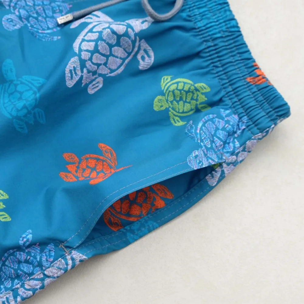 Wholesale Swimming Trunks for Men Cartoon Brand Turtle Beach Shorts Quick Dry Swimsuits Man Bermuda Masculina Men Clothing