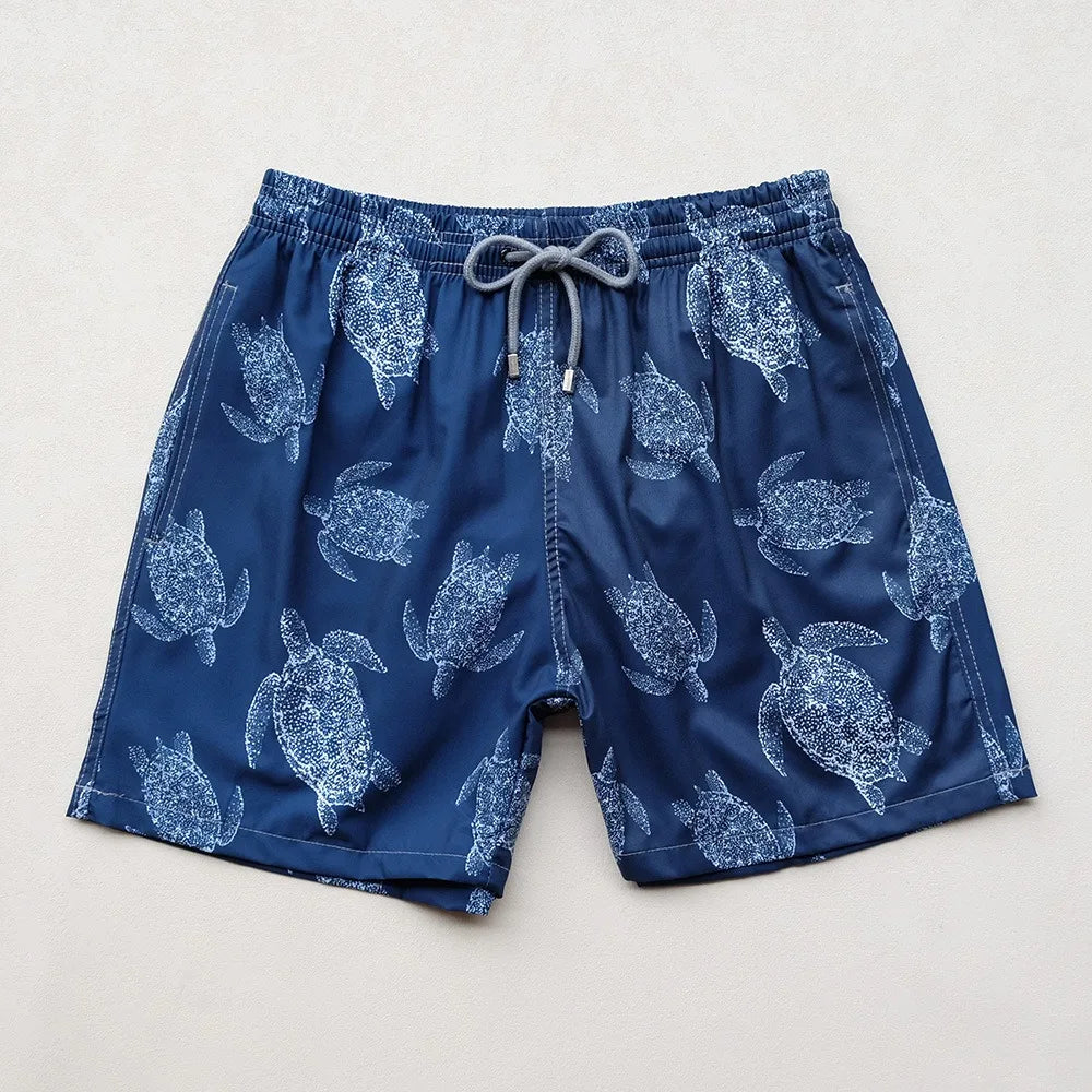 Wholesale Swimming Trunks for Men Cartoon Brand Turtle Beach Shorts Quick Dry Swimsuits Man Bermuda Masculina Men Clothing