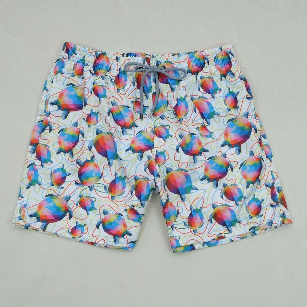 Wholesale Swimming Trunks for Men Cartoon Brand Turtle Beach Shorts Quick Dry Swimsuits Man Bermuda Masculina Men Clothing