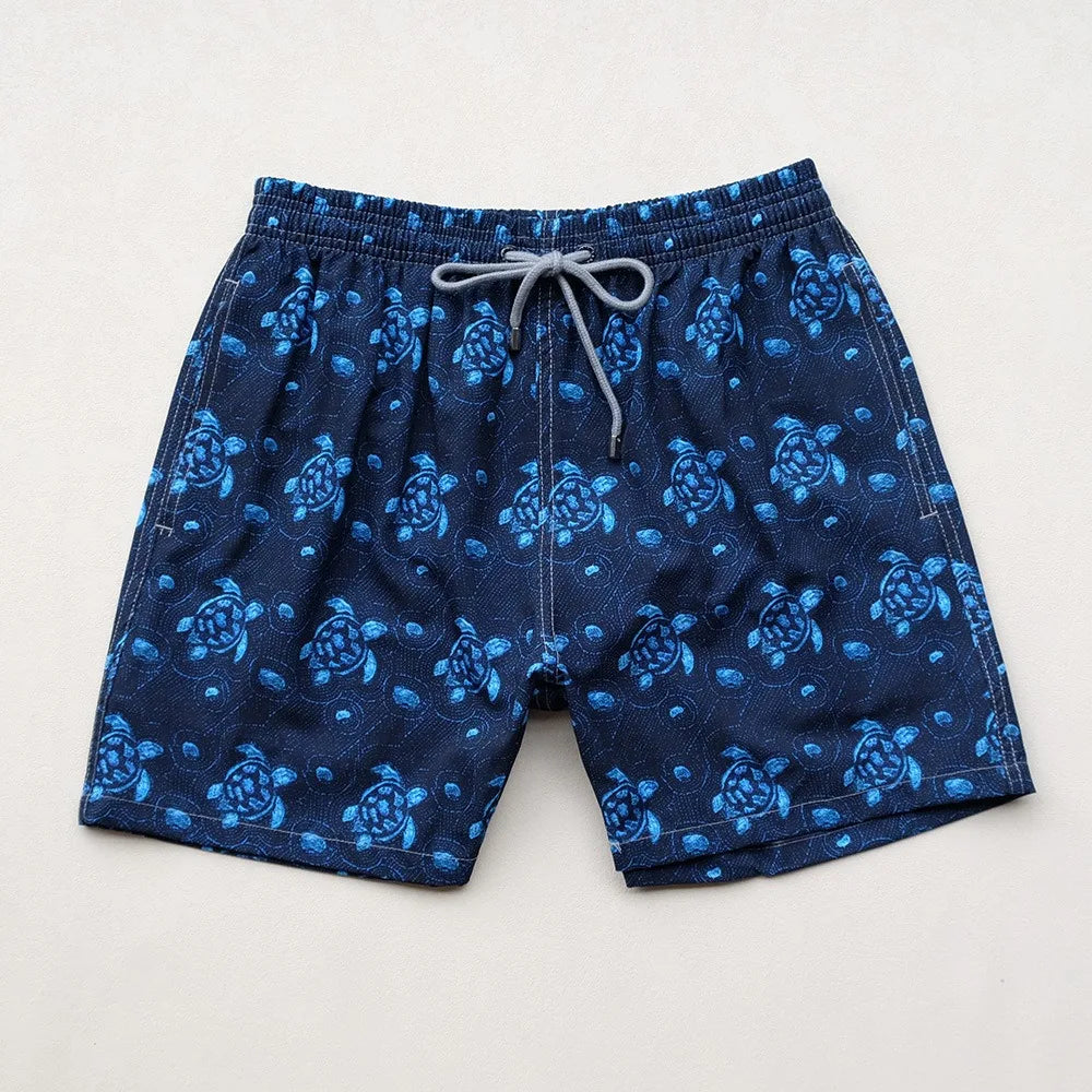 Wholesale Swimming Trunks for Men Cartoon Brand Turtle Beach Shorts Quick Dry Swimsuits Man Bermuda Masculina Men Clothing
