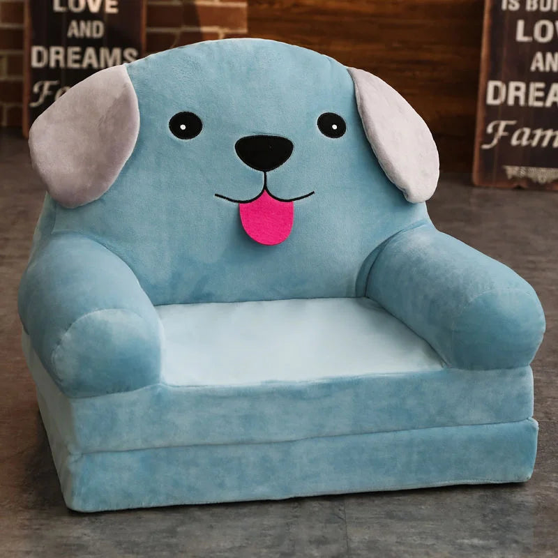 Sofas Children Sofa Cute Cartoon Lazy Folding Small Sofa Bed Girl Princess Baby Toddler Dual-purpose Child Seat Sofas Princess