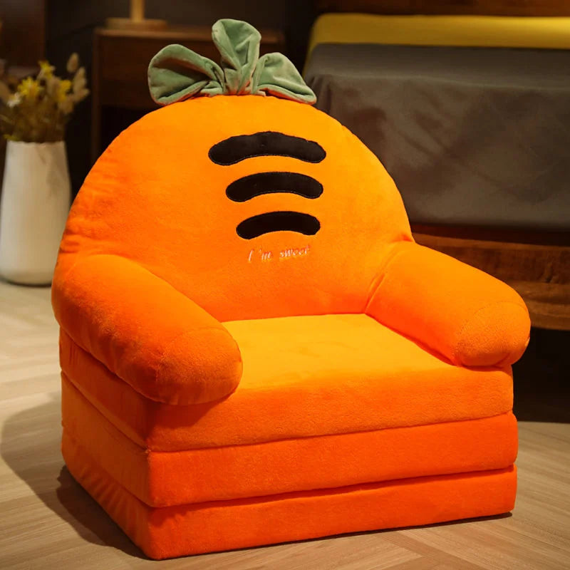Sofas Children Sofa Cute Cartoon Lazy Folding Small Sofa Bed Girl Princess Baby Toddler Dual-purpose Child Seat Sofas Princess