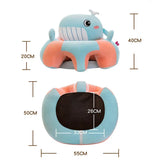 Baby Sofa Support Seat Cover Plush Chair Learning To Sit Comfortable Cartoon Toddler Nest Puff ChairToy Baby Floor Plush Lounger