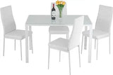 Dining Table Set, Traditional 2/4/5-Piece Wood & Metal Dining , Suitable for Kitchen, Dining Room, Indoor Patio Furniture