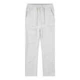 Side Strap button-down Logging Sweatpants Straight Leg Loose Heavy Cotton High Street Slacks