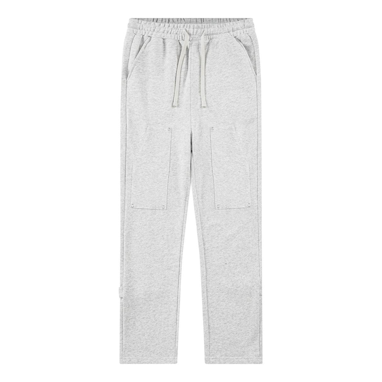 Back Strap button-down Logging Sweatpants Straight Leg Loose Heavy Cotton High Street Slacks