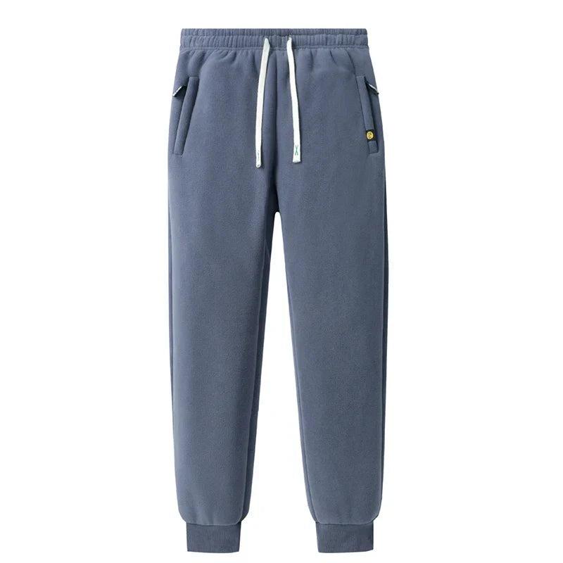 Shake Down Men's Autumn and Winter New Patchwork Elastic Waist Fashion Drawstring Zipper Pocket Solid Color Sports Casual Pants
