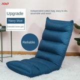 Seven Grids Adjustable Lazy Sofa Chair Tatami Folding Floor Chair Gaming Padded Lounger Soft Recliner Cushion With Back Support